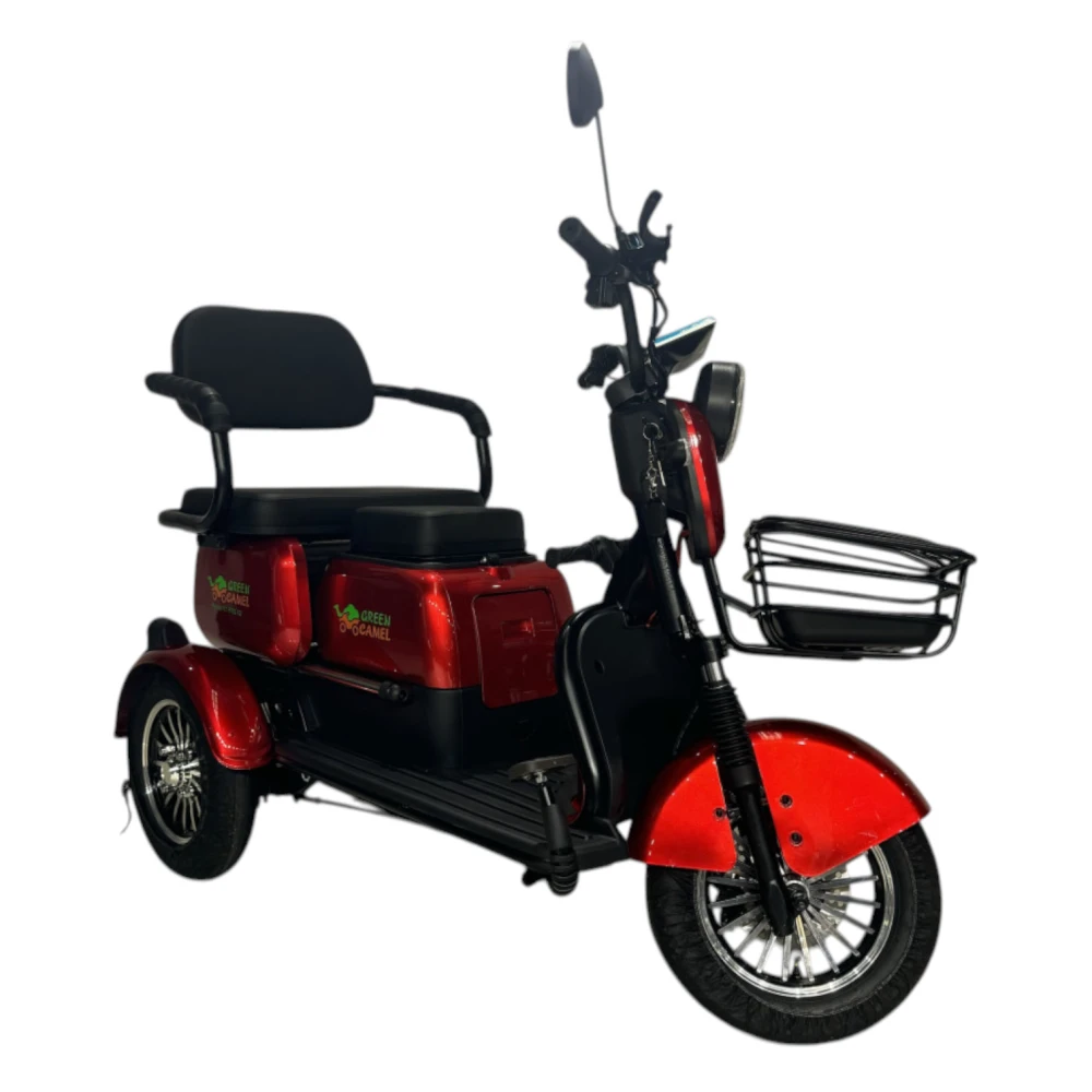 Электротрицикл GreenCamel Фродо X7 PRO V2 (60V20Ah 800W R10) дифференциал Красный 2