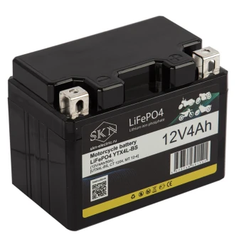 Аккумулятор для мототехники SKN LiFePO4 YTX4L-BS (12V/4Ah/50A) [UTX4L-BS, CT 1204, MT 12-4]